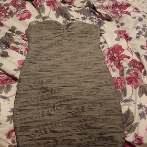 Gray cocktail dress